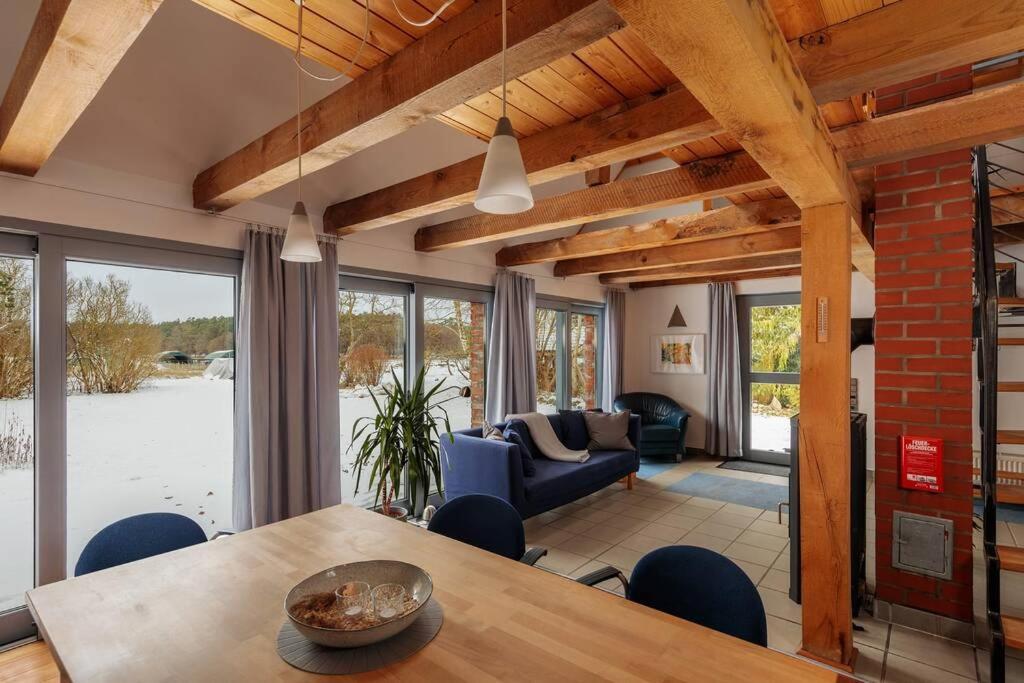 Modernes Landhaus mit Sauna Hohen Pritz Exterior foto
