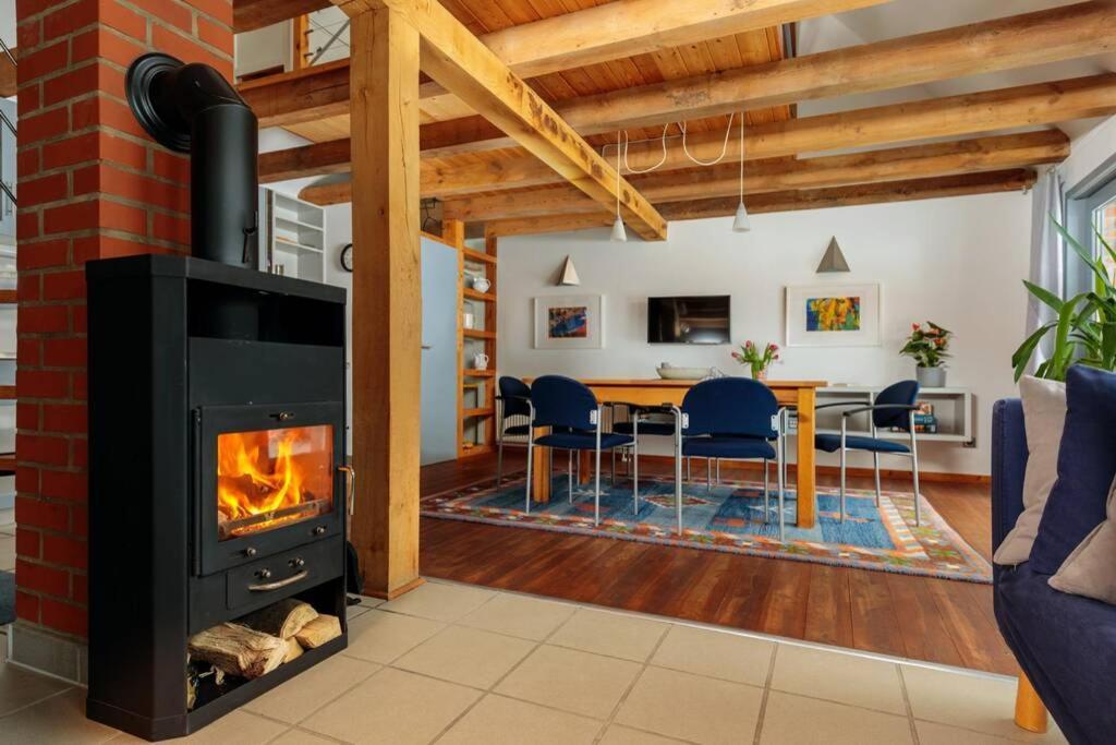 Modernes Landhaus mit Sauna Hohen Pritz Exterior foto